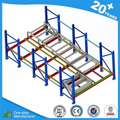 5 deep push back racking system