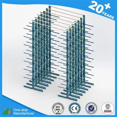 Cantilever pipe storage racks with steel pipes